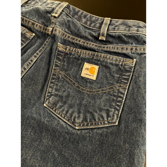 Carhartt Jeans Womens 10x32 (Actual 29") Flame-Resistant FR Denim Workwear - Picture 3 of 12